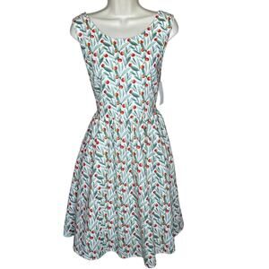 Tulip B By Unique Vintage Floral Sleeveless Dress L NWT
